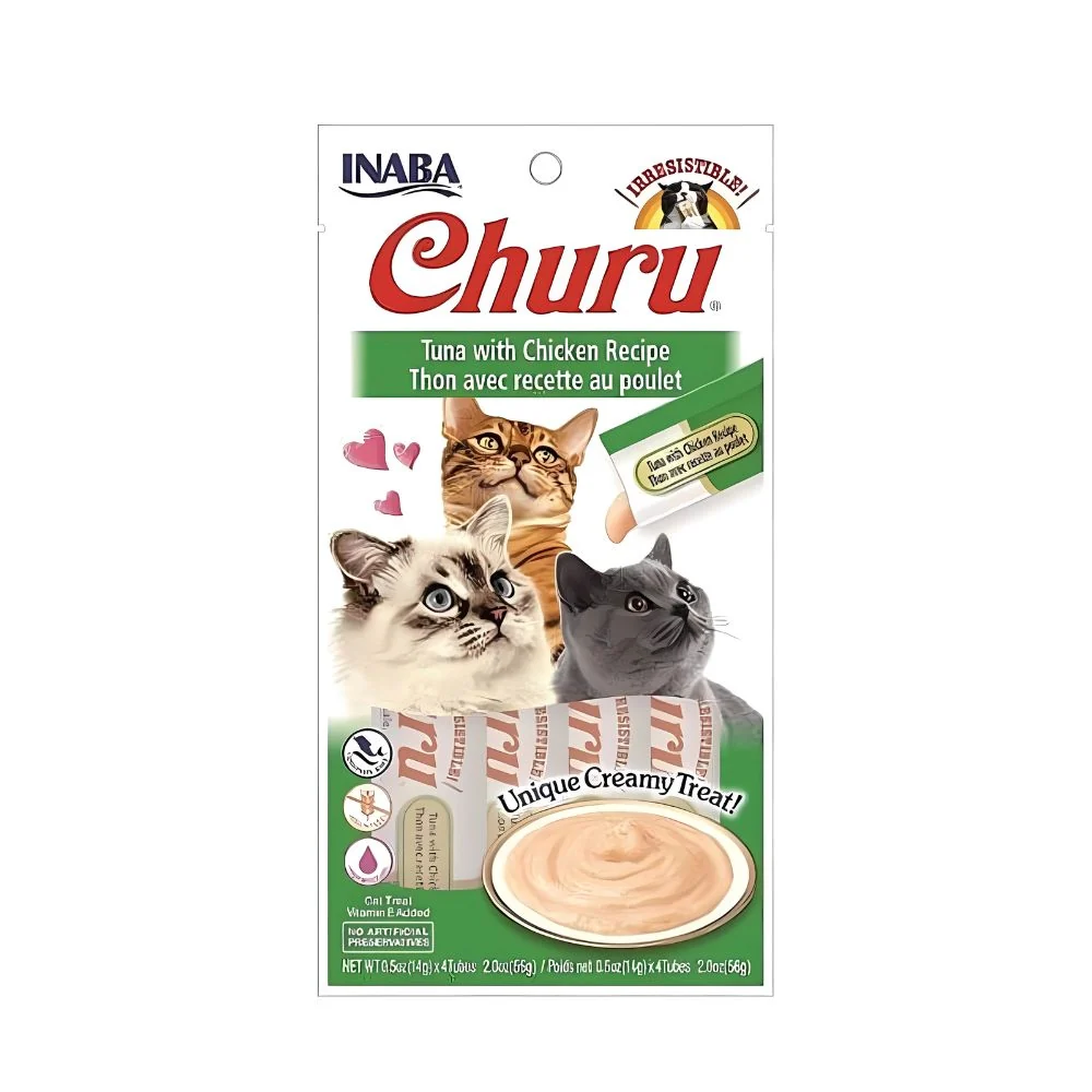 INABA Churu Puree, Tuna and Chicken Recipe 56gm