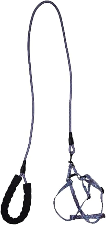 هارنس لينو تركي مع ليش (XL) رمادي